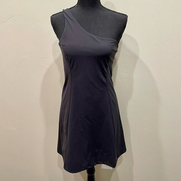 Outdoor Voices Black One Shoulder Dress - Size: Small - Picture 2 of 11